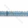 AA Natürliche Aquamarin Perlen Stränge, Abacus , Größe 3 x 5  mm, Loch 0,7 mm, 15 ~ 16 "/ Strang