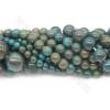 Perles d'apatite teintées en fil rond diamètre 6 mm trou 1.2 mm 15~16"/cordeau