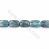 Dyed Apatite Beads Strand Faceted Rectangle  Size 13x18mm Hole 1mm 15~16"/Strand