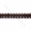 Rouleaux de perles en pierre naturelle de bronzite, abaque à facettes, taille 6x10mm, trou1.2mm, 15~16"/rangée