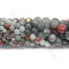 Rang de perles de pierre naturelle à facettes rondes diamètre 6mm trou 1.2mm 15''-16''/rang