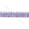 Rouleaux de perles de calcédoine bleue naturelle, Abacus, taille 7x14mm, trou 1.2mm, 15~16"/rangée