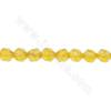 Perles de citrine naturelle en étoile à facettes taille7x8mm trou 1.2mm 15~16"/cordeau