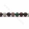 Perles d'azurite naturelle en collier, rondes, taille 10mm, trou 1.2mm, 15~16"/cordeau