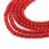 Dyed Sea Bamboo Beads Round Diameter 8mm Hole 1mm 39-40cm/Strand