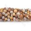 Perles en pierre naturelle de chrysanthème à facettes rondes diamètre 8mm trou 1.2mm 15''-16''/cordeau