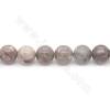 Collier de perles en pierre de chrysanthème teintée Taille ronde 8 mm Trou 1.2mm 15~16"/coton