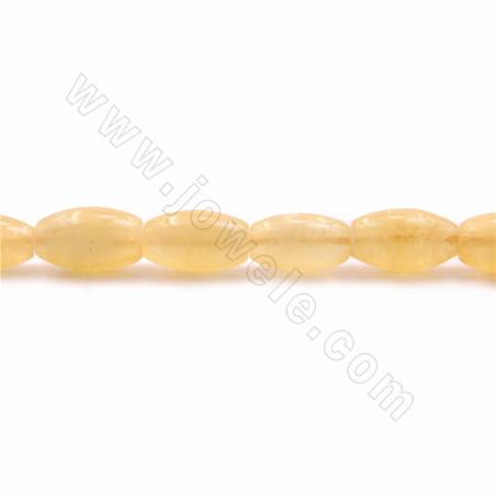 Rouleaux de perles de calcite naturelle orange, baril, taille 11x20mm, trou 2mm, 15~16"/rangée
