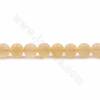 Rouleaux de perles de calcite naturelle orange, ronde, taille 10mm, trou 1.5mm, 15~16"/ruban