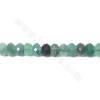 Natural fluorite faceted abacus beads strand size 6x9 mm hole 1 mm 15~16"/strand