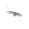 304 Stainless Steel Earwires  Size 9x8mm Pin 0.7mm  Hole 1.5mm  300pcs/pack