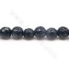 Synthesis Blue Goldstone Faceted Round Diameter6mm Hole1.2mm 39-40cm/Strand