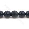 Synthesis Blue Goldstone Faceted Round Diameter10mm Hole1.2mm 39-40cm/Strand