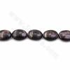Rouleaux de perles en hypersthène naturel, ovale plat, taille 15x20mm, épaisseur 6mm, trou 1.2mm, 15~16"/rangée