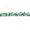 Perles Jade teinté ronde sur fil Taille 8mm trou 1mm 15~16"/fil