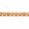 Fili di perle di giada gialla naturale, rotonde, diametro5 mm, foro 1 mm, 15~16"/filare