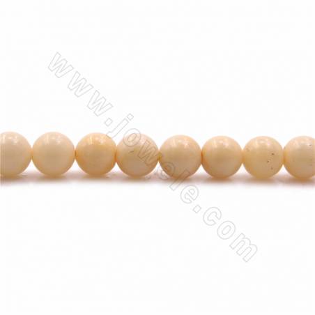 Natural Yellow Jade Beads Strand Round Diameter 6mm Hole 1mm 15~16"/Strand