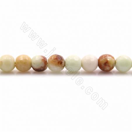 Natural Lemon Jade Beads Strand Faceted Round Size 5mm Hole 0.9mm 15~16"/Strand