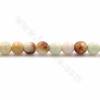 Collier de perles en jade citron naturel, facettes rondes, taille 5mm, trou 0.9mm, 15~16"/cordeau
