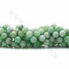 Jade de Myanmar perle ronde sur fil Taille 3-14mm trou 0.9-1.2mm 15~16"/fil