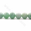 Rouleaux de perles de jade naturel de Birmanie, rond à facettes, taille14mm, trou 1.2mm, 15~16"/rangée