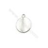 304 Stainless Steel Round Charms Pendants  Diameter 20mm  Hole 3mm  150pcs/pack
