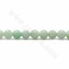 Rouleaux de perles de jade naturel de Birmanie, rond à facettes, taille 8mm, trou 1mm, 15~16"/rangée