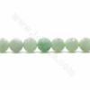 Fili di perle di giada naturale di Burma, rotonde sfaccettate, dimensioni10 mm, foro 1 mm, 15~16"/filare