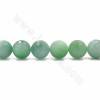 Rouleaux de perles de jade naturel de Birmanie, rond à facettes, taille 15mm, trou 1.2mm, 15~16"/rangée