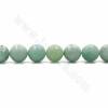 Rouleaux de perles de jade naturel de Birmanie, rond à facettes, taille 20mm, trou 1.2mm, 15~16"/rangée