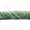 Jade de Myanmar perle ovale facette sur fil  Taille 8x6-9x7mm trou 1.2mm 15~16"/fil