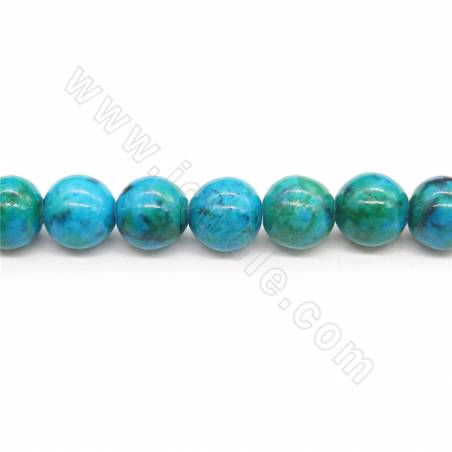 Imperial Jaspis gefärbte Perlenkette rund Durchmesser 10mm Loch 1.2mm Länge 39~40cm/Strang