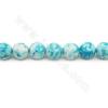Perles de Jaspe impériale teinté rond sur fil Taille 12mm trou 1.2mm 15~16"/fil