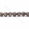 Natural Gray Picture Jasper Beads Strand Faceted Round Diameter 6mm Hole 1mm 15~16"/Strand