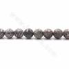 Natural Grey Picture Jasper Beads Stränge, rund (facettiert), Durchmesser 10 mm, Loch 1,2 mm, 15 ~ 16 "/ Strang