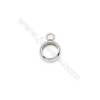 304 Stainless Steel Round Charms Pendants  Diameter 7mm  Hole 1.5mm  240pcs/pack