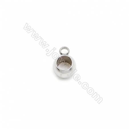 Boules pendantes en 304 acier inoxydable Taille 6mm de diamètre trou 1.5mm 200pcs/paquet