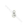 304 Stainless Steel Round Ball Charms Pendants  Diameter 5mm  Hole 1.5mm  300pcs/pack