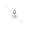 304 Stainless Steel Round Ball Charms Pendants  Diameter 6mm  Hole 2mm  300pcs/pack