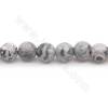Collier de perles en pierre naturelle de carte à facettes rondes diamètre 6mm trou 1.2 mm 15''-16''/cordeau