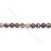 Collier de perles de jaspe zébré naturel Diamètre rond 6mm Trou 1mm15~16"/coton