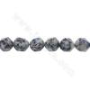 Natural K2 beads strand faceted star cut size 10x12mm hole 1.2mm 15~16"/strand