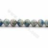 AA Rouleaux de perles de jaspe naturel K2, rond, diamètre 8mm, trou 1mm, 15~16"/rangée
