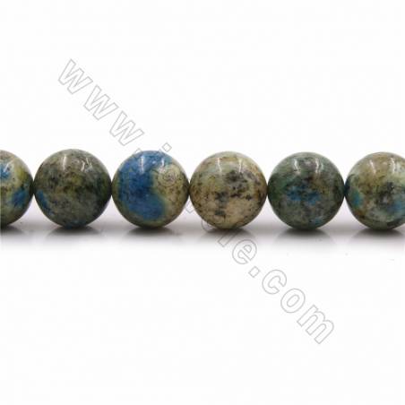 Fili di perle di diaspro naturale K2, rotonde, diametro 16 mm, foro 1 mm, 15~16"/filamento
