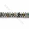 Natürliche K2 Jaspis Perlen Stränge, Abacus, Größe 4 x 8 mm, Loch 0,7 mm, 15 ~ 16 "/ Strang