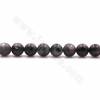 Fili di perline di labradorite nera naturale, rotondo sfaccettato, diametro 8 mm, foro1 mm, 15~16"/filare