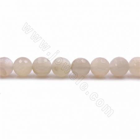 Moonstone Faceted Round Diameter8mm Hole1mm 39-40cm/Strand