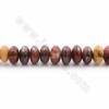 Rouleaux de perles en Mookaite naturel, Abacus à facettes, taille7x14mm, trou 1mm, longueur 15~16"/rangée