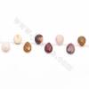 Rouleaux de perles de Mookaite naturel, goutte d'eau plate (à facettes), taille 13x18mm, trou 0.6mm,39-40cm/rangée