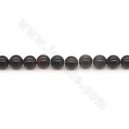 Natural Ice Obsidian Beads Strand Round Diameter 8mm Hole0.8mm Length 39~40cm/Strand
